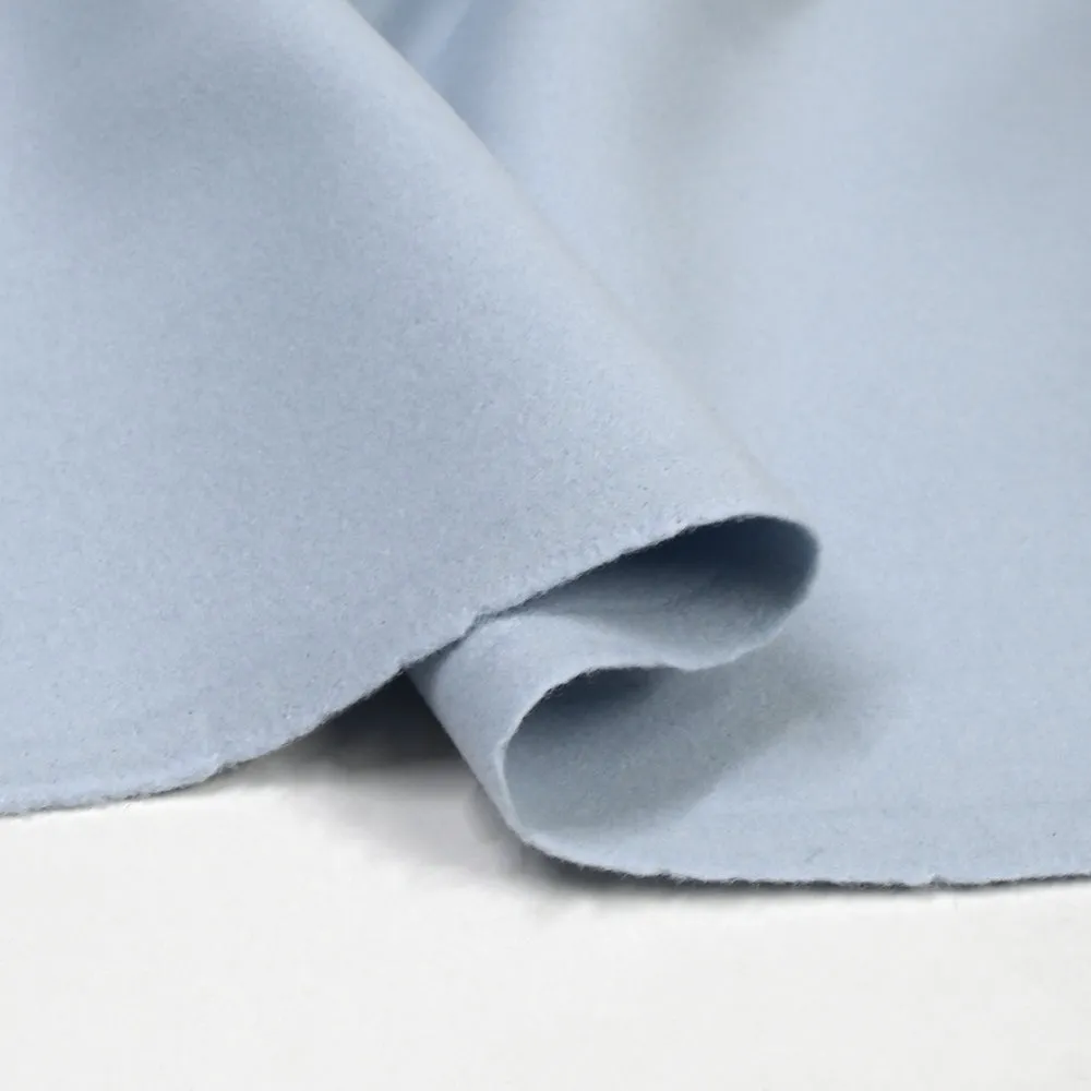 100% cachemire double face bleu layette au mètre