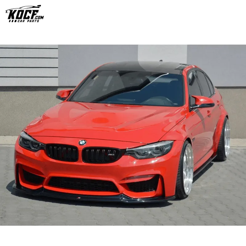 2014-2020 M3 F80 VOR style Carbon Fiber Front Bumper Lip Spoiler Chin Splitter Body Kits For BMW F80 F82 F83 M3 M4