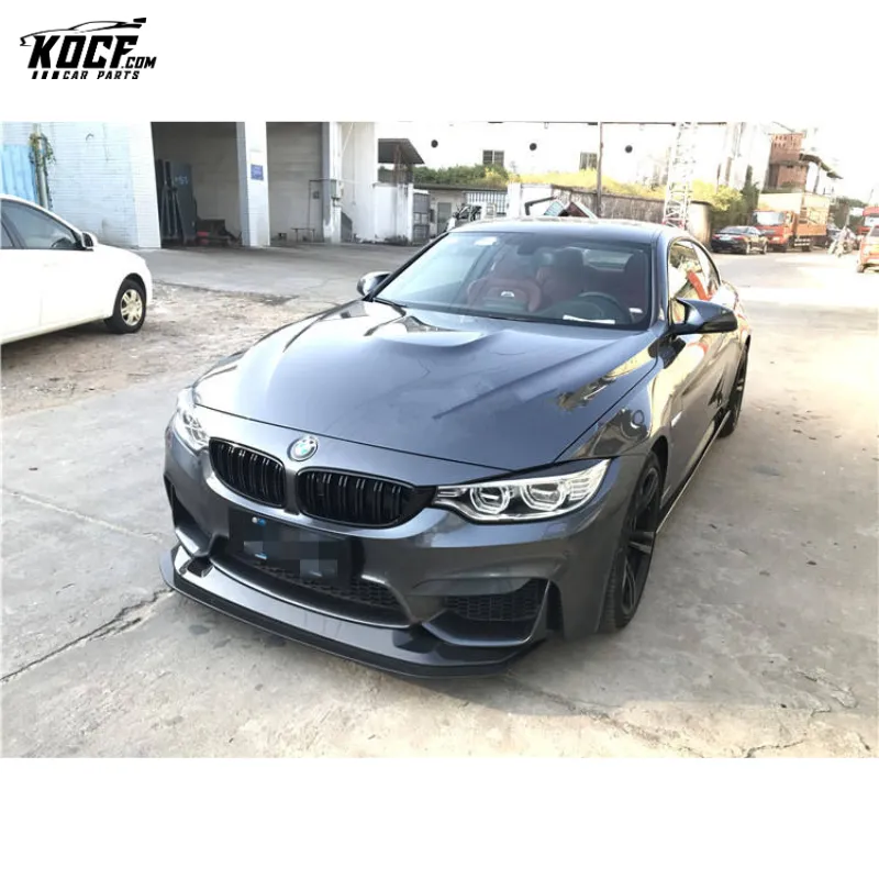 2PCS/SET GTS style carbon fiber front bumper lip splitter for BMW F80 M3 F82 M4 15-19