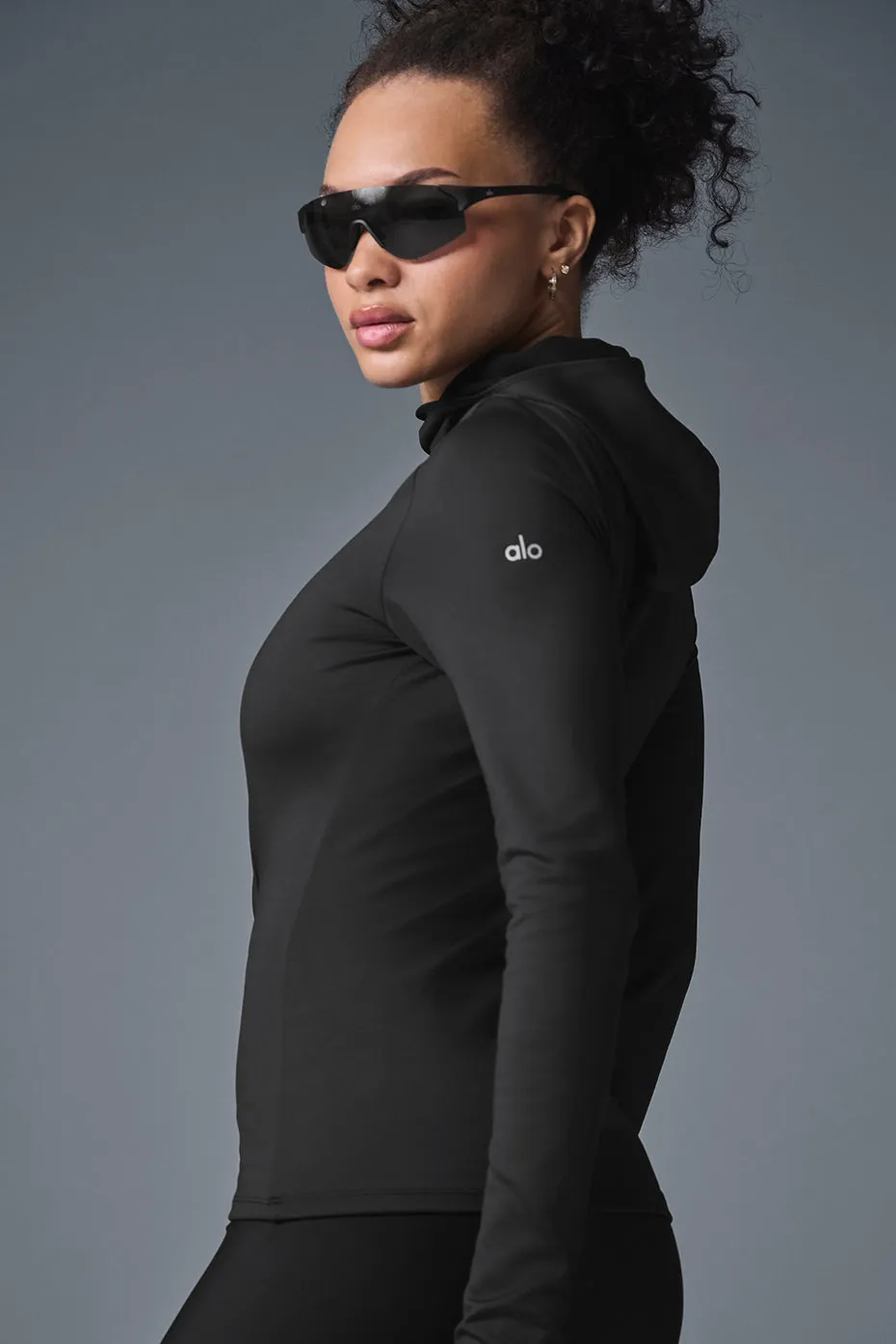 Airlift Winter Warm Hooded Runner - Black