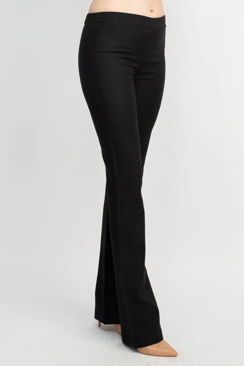 Alberto Makali Mid Banded Waist Straight Crepe Pant