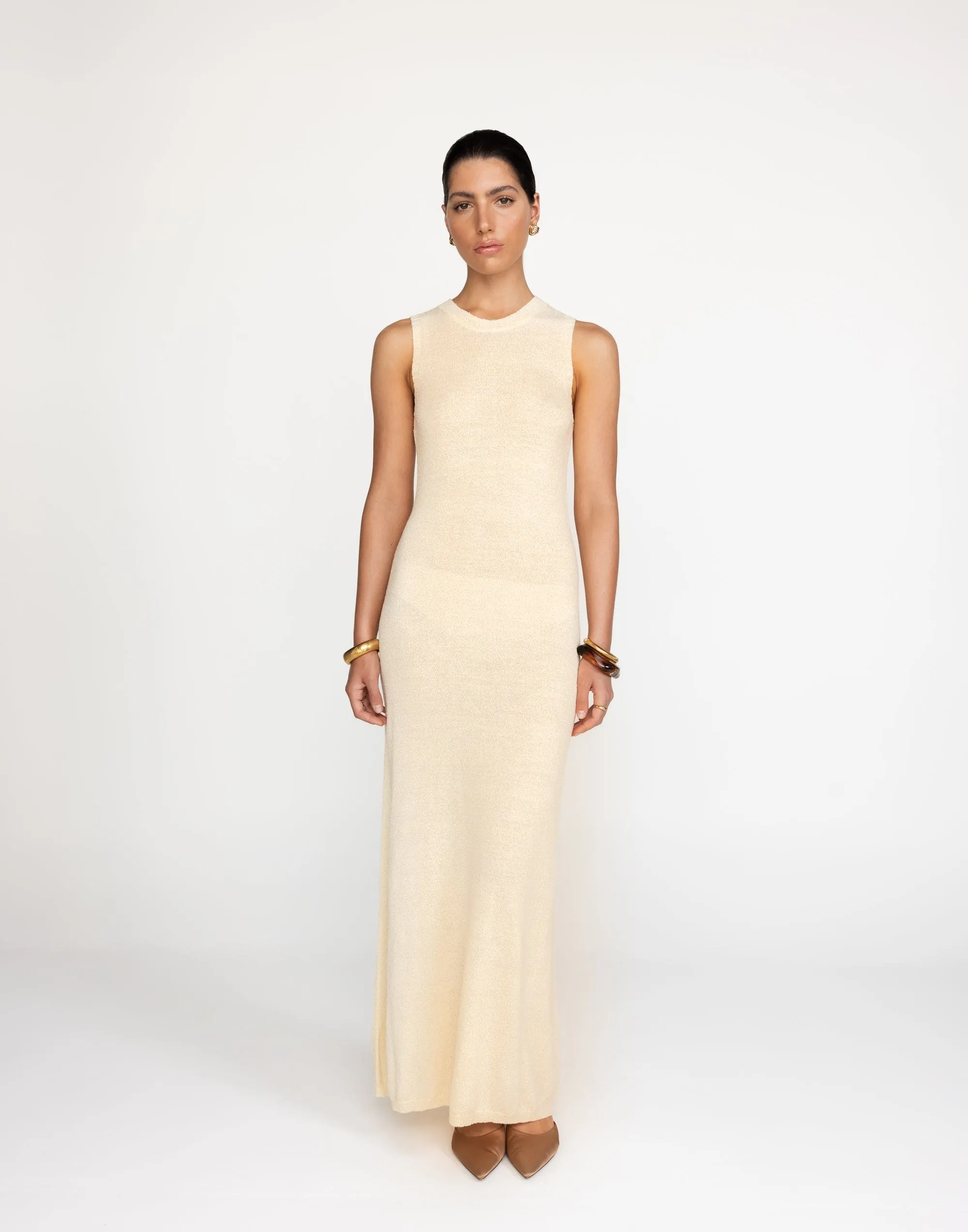 Ariana Maxi Dress (Lemon)