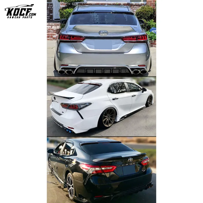 Black Curved Rear Window Windshield Visor Roof Spoiler for 8th Generation Toyota Camry 2018-2024 - VIP Price Free Shipping Item