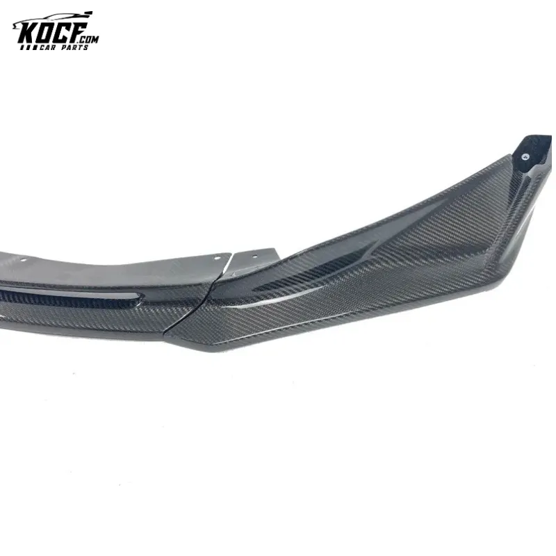 Carbon fiber Front lip 3-PC VOR style front splitter bumper lip for BMW G80 G82 G83 M3 M4 2021 