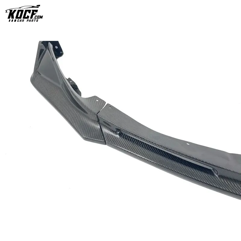 Carbon fiber Front lip 3-PC VOR style front splitter bumper lip for BMW G80 G82 G83 M3 M4 2021 