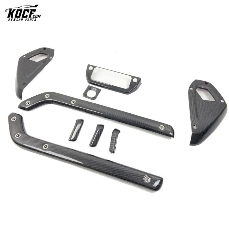 Carbon Fiber Interior Trim Kit Handle Trim For Land Rover Defender 90 110 2020-22