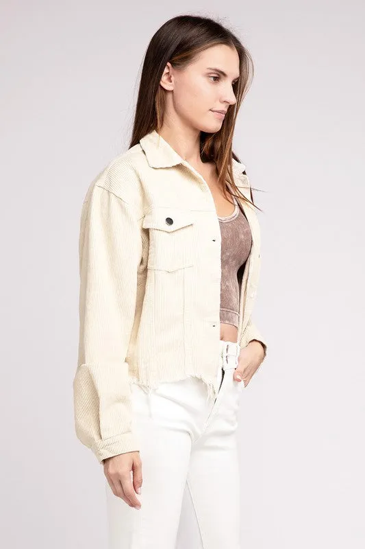 Claire Oversized Ribbed Shacket