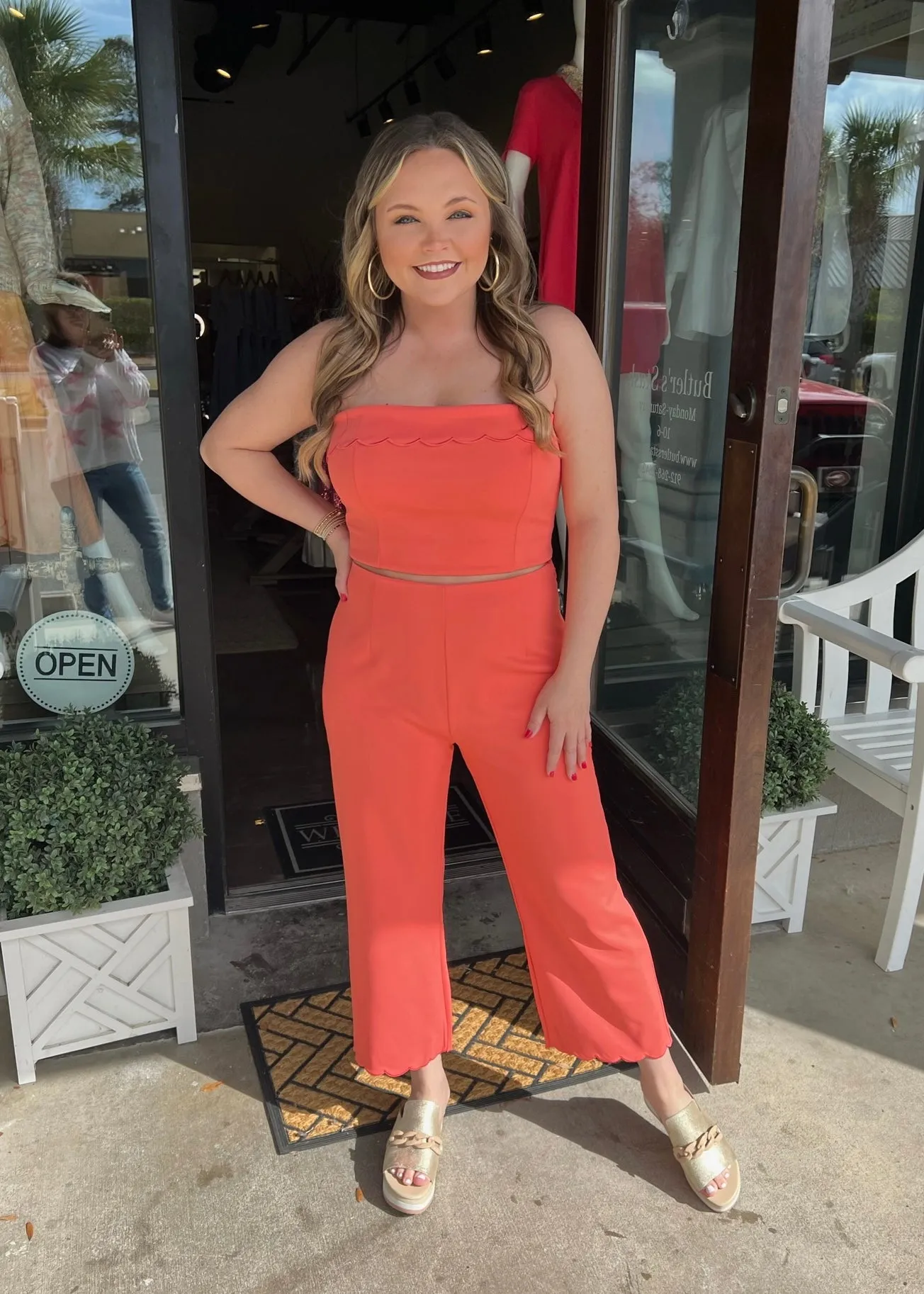 Coral Tube Top