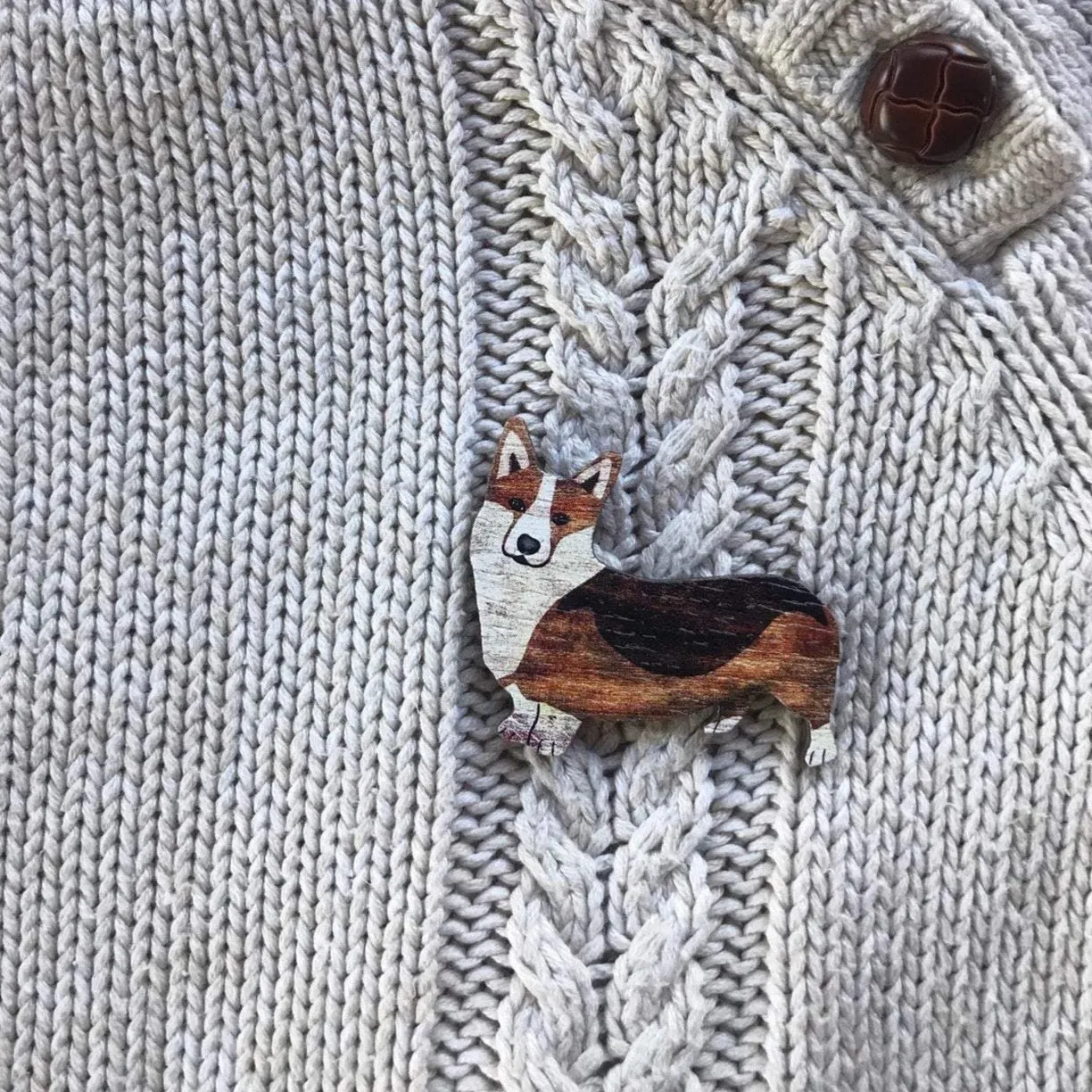 Corgi Brooch