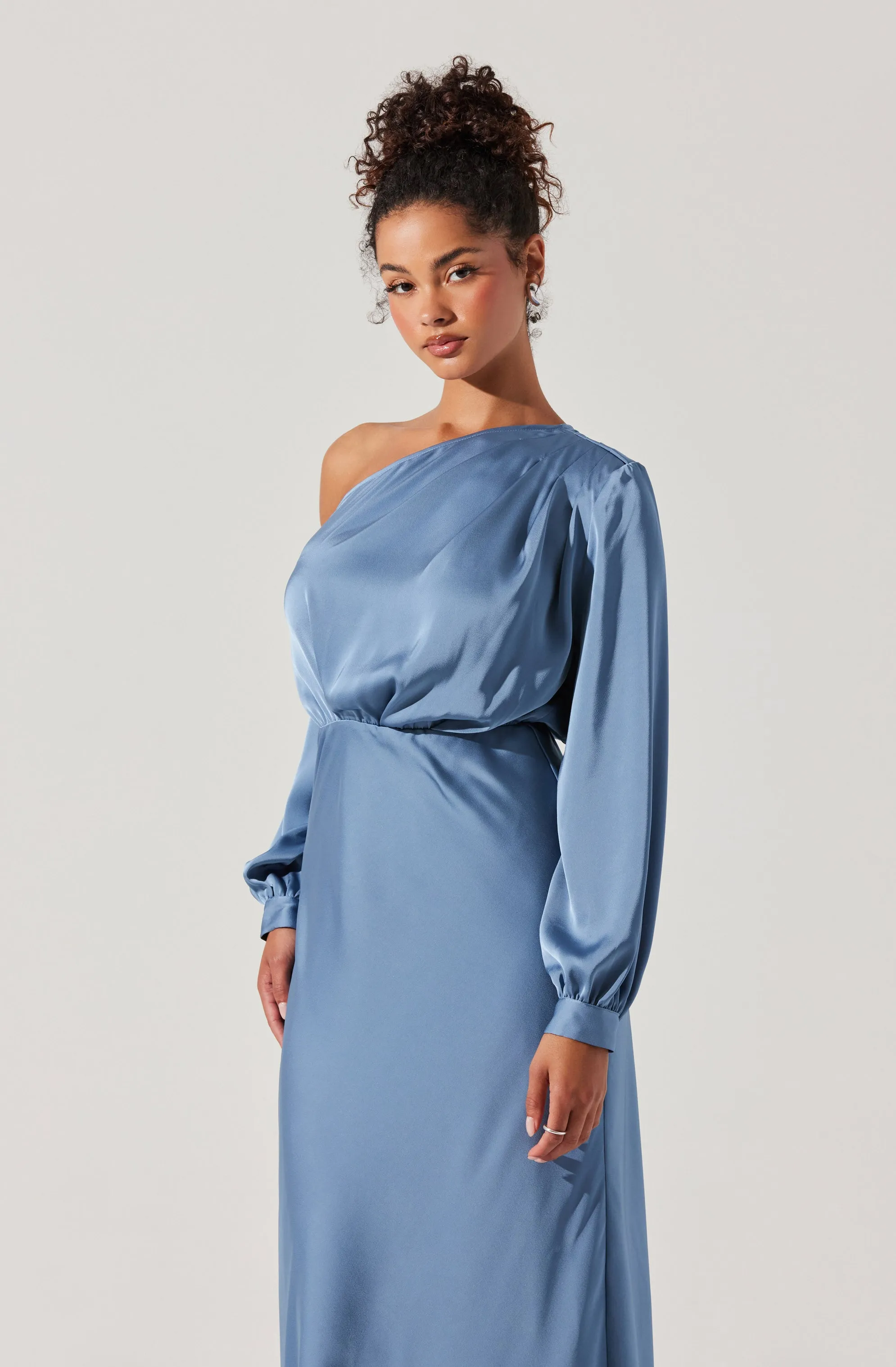 Elwood Satin Off Shoulder Dress