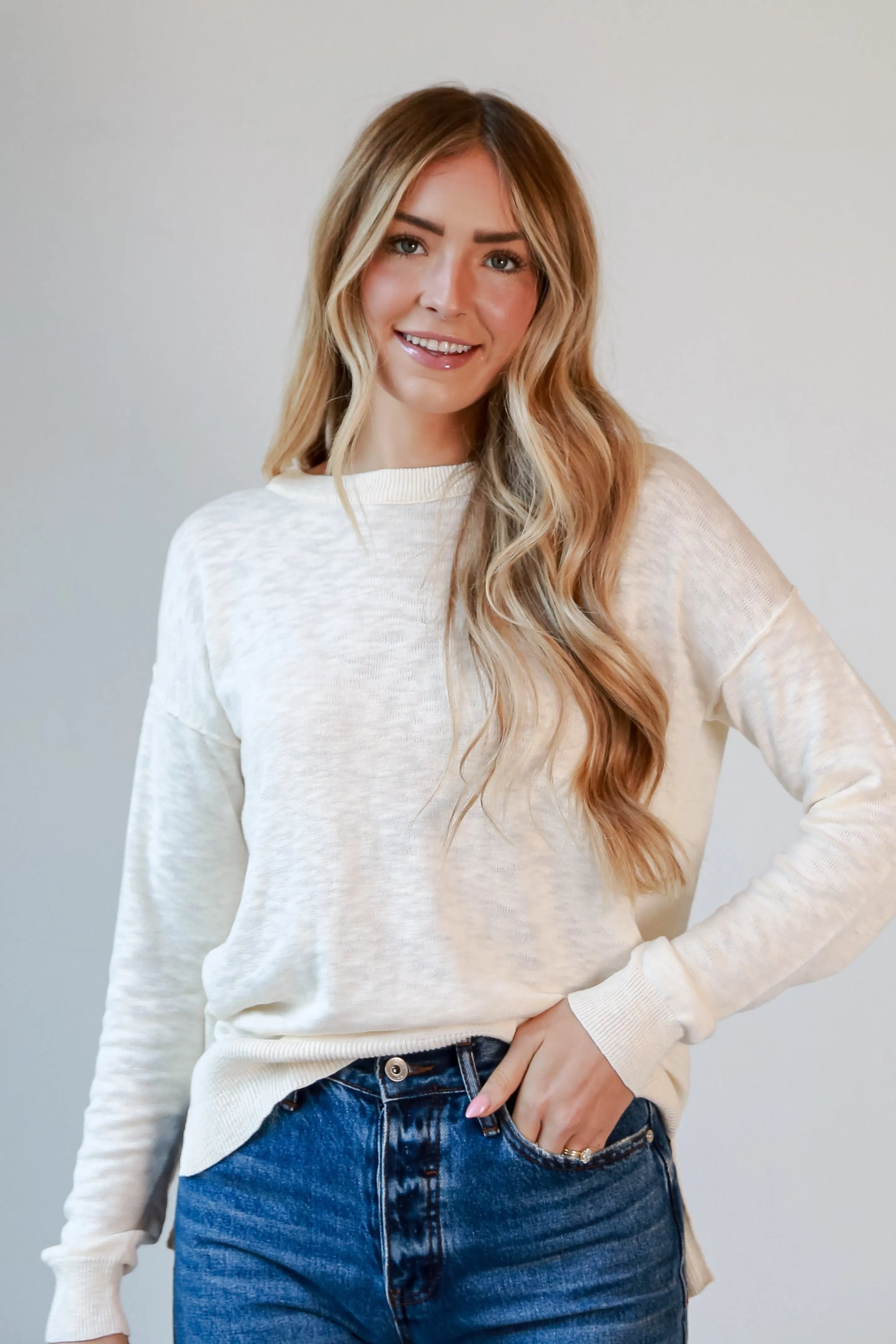 FINAL SALE - Stella Lightweight Knit Sweater - DOORBUSTER