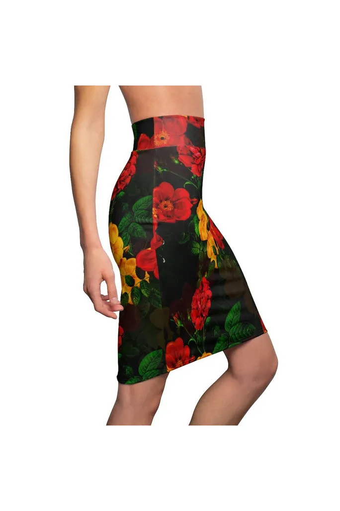 Floral  Women's Pencil Skirt