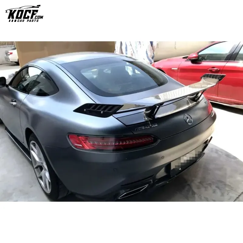 For Mercedes Benz AMG GT C190 Carbon Fiber Rear Spoiler Rear Wing Renn Style