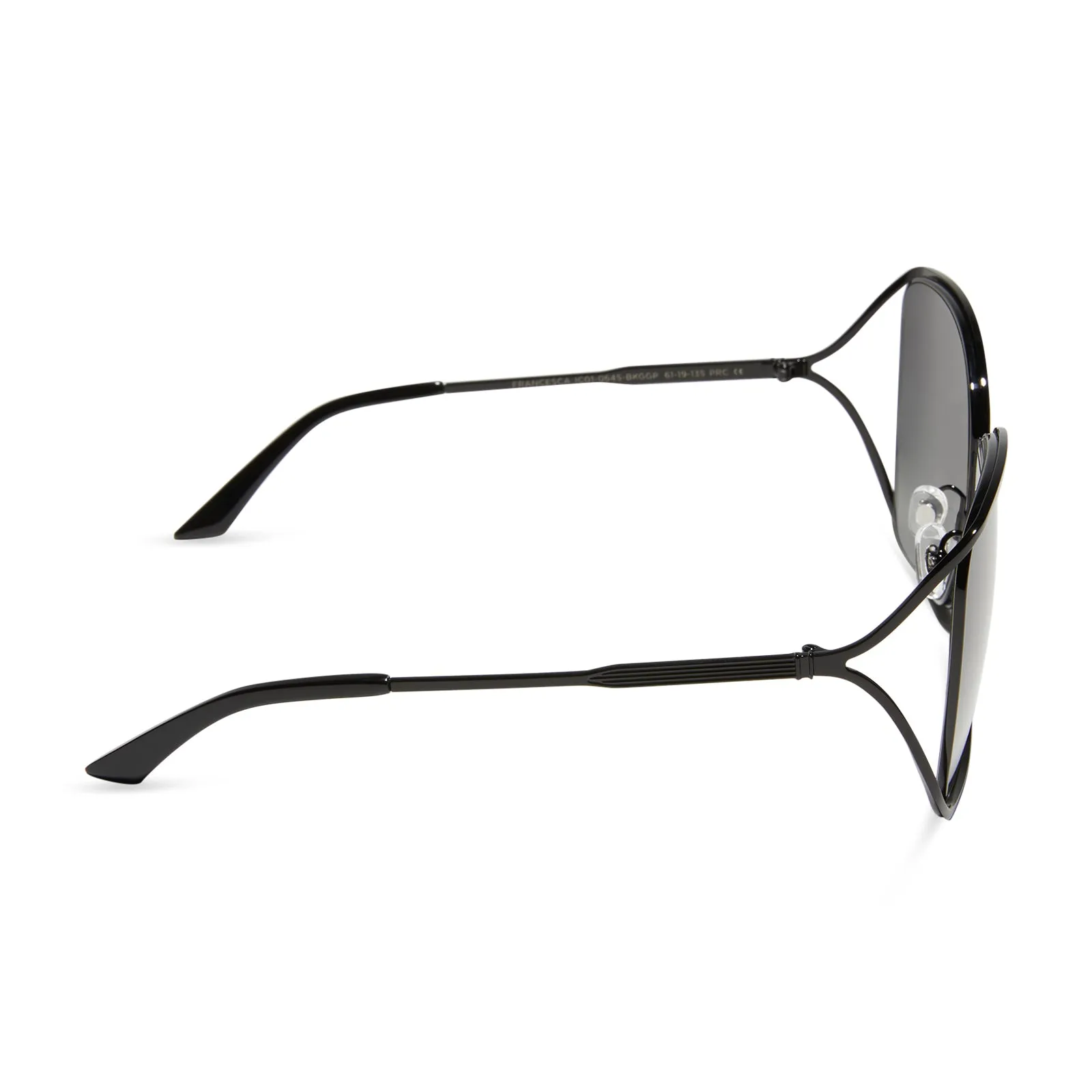 FRANCESCA - BLACK   GREY GRADIENT   POLARIZED SUNGLASSES