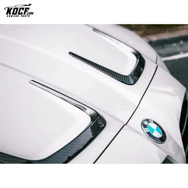 Front Hood Bonnet Vent Trim Dry Carbon Fiber Fit for BMW M Series G8X M3 M4