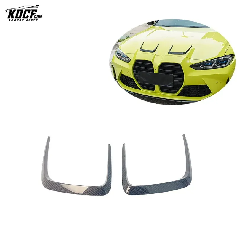 Front Hood Bonnet Vent Trim Dry Carbon Fiber Fit for BMW M Series G8X M3 M4