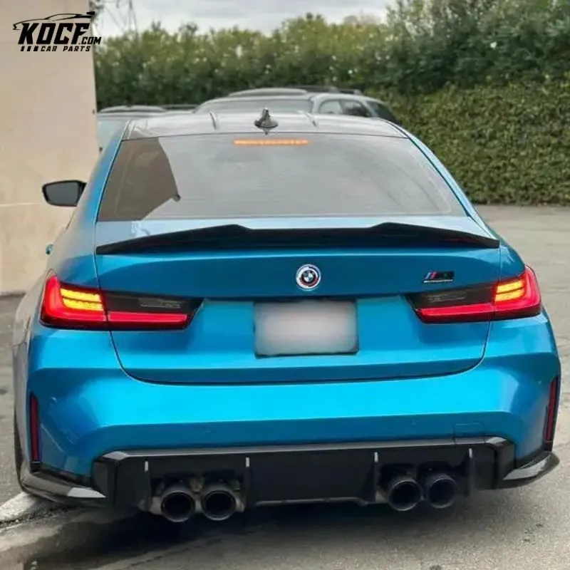 G80 M3 PS-M Style Carbon Fiber Rear Trunk Spoiler Wing For BMW G80 G82 M3 M4