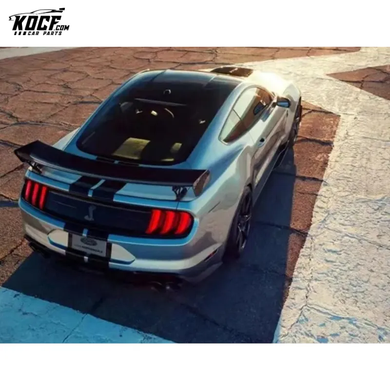 GT500 Style Carbon Fiber GT Wing Rear Trunk Spoiler Mustang Spoiler For FORD mustang 2015-20