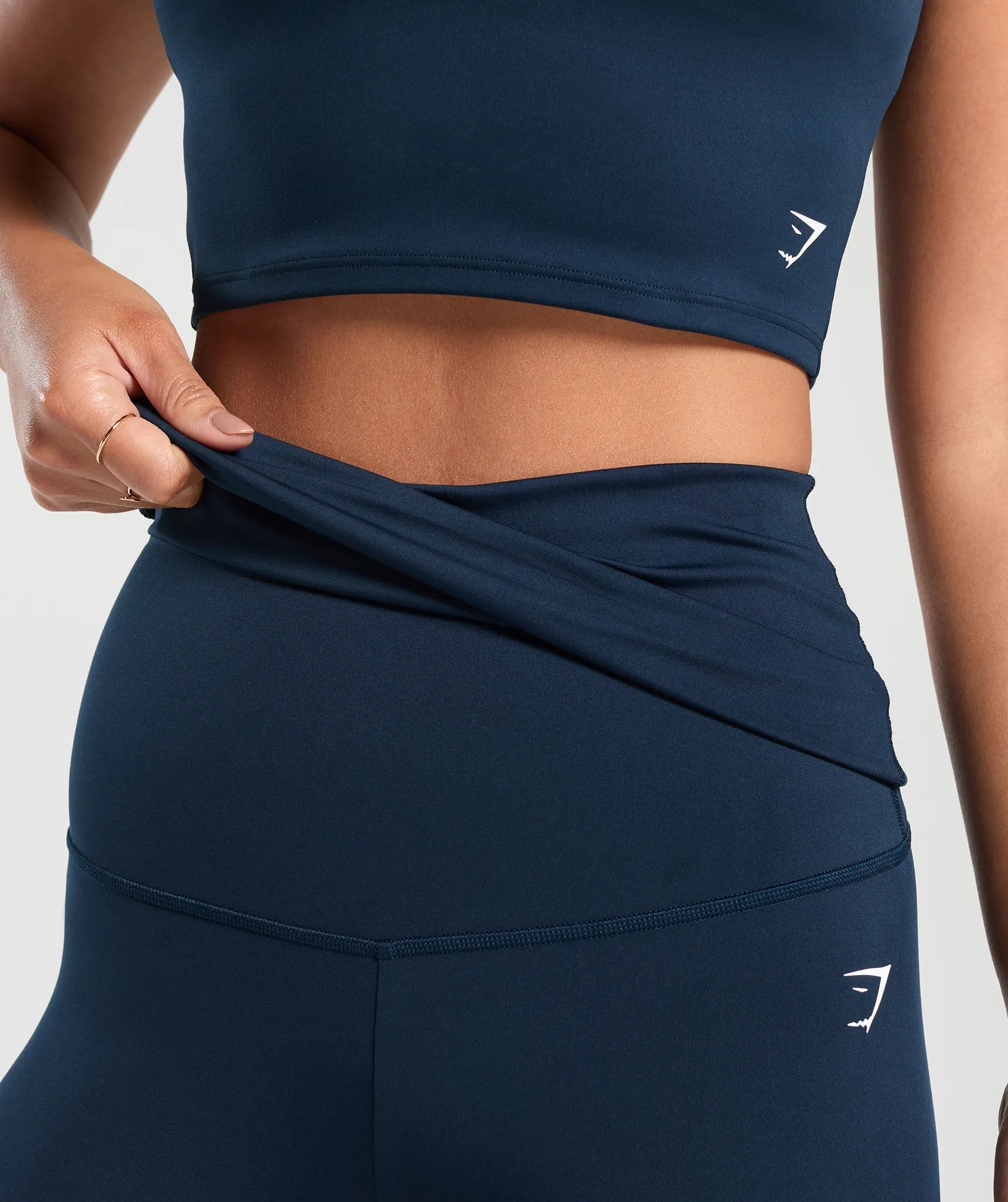 Gymshark Everyday Foldover Leggings - Navy