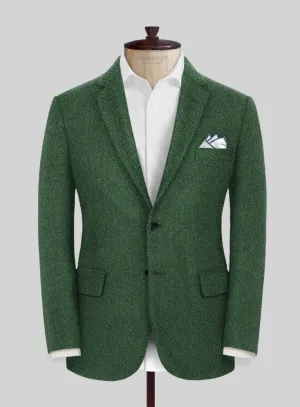 Highlander Heavy Green Herringbone Tweed Jacket