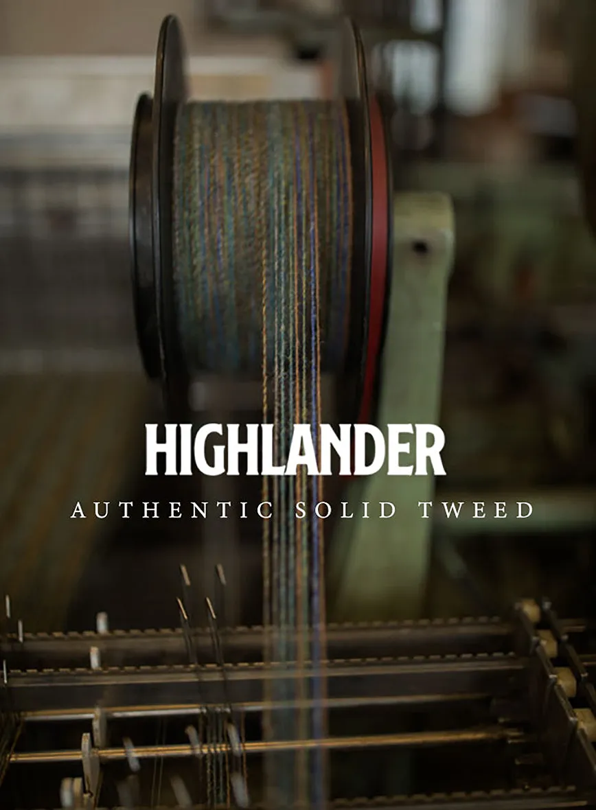 Highlander Heavy Green Herringbone Tweed Jacket