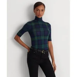 Lauren Ralph Lauren Petite Elbow-Length Turtleneck Top, Size PL