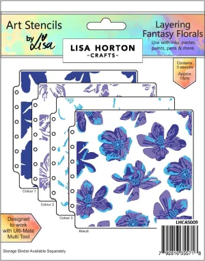 Layering Fantasy Florals Stencil Set