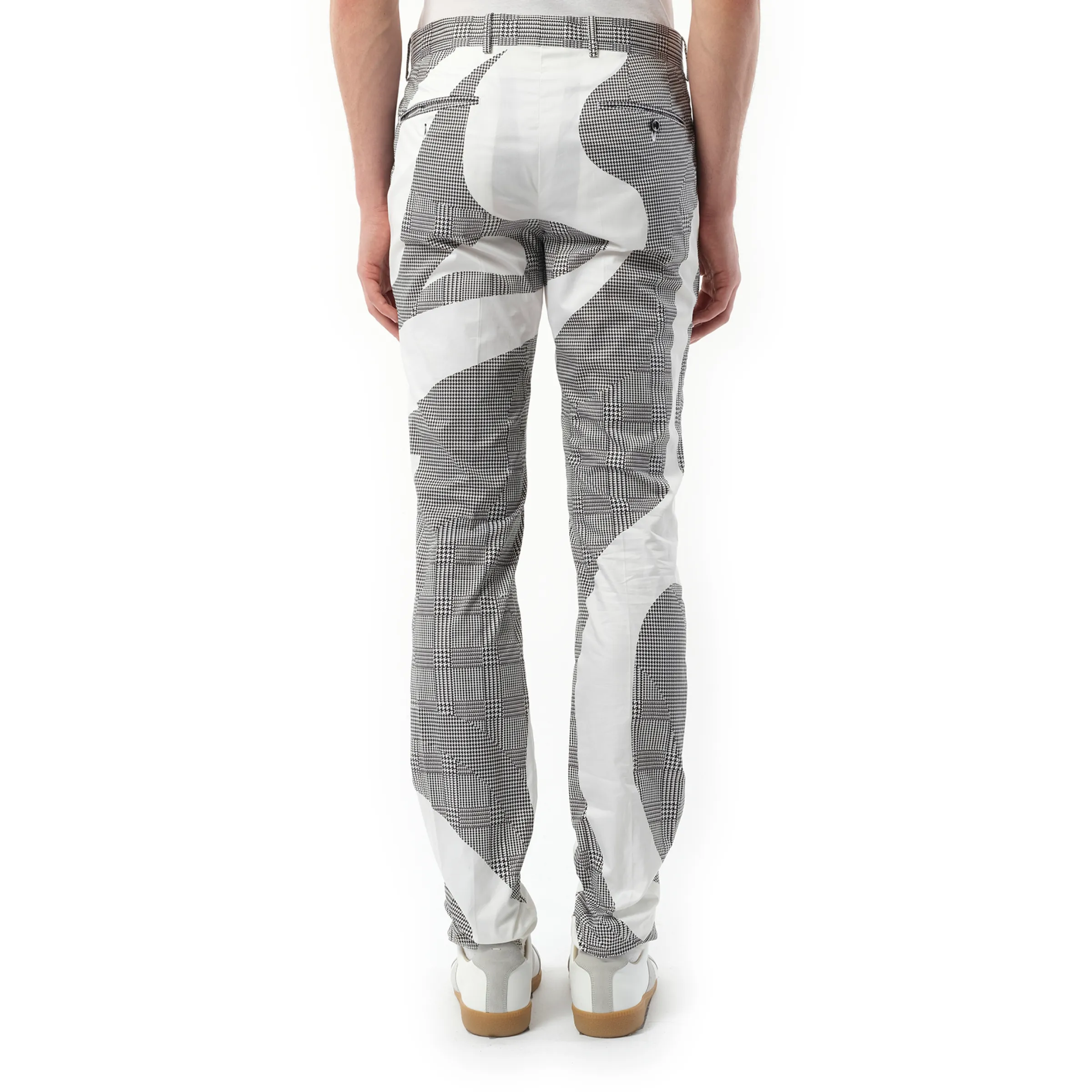 Pants in White/Black