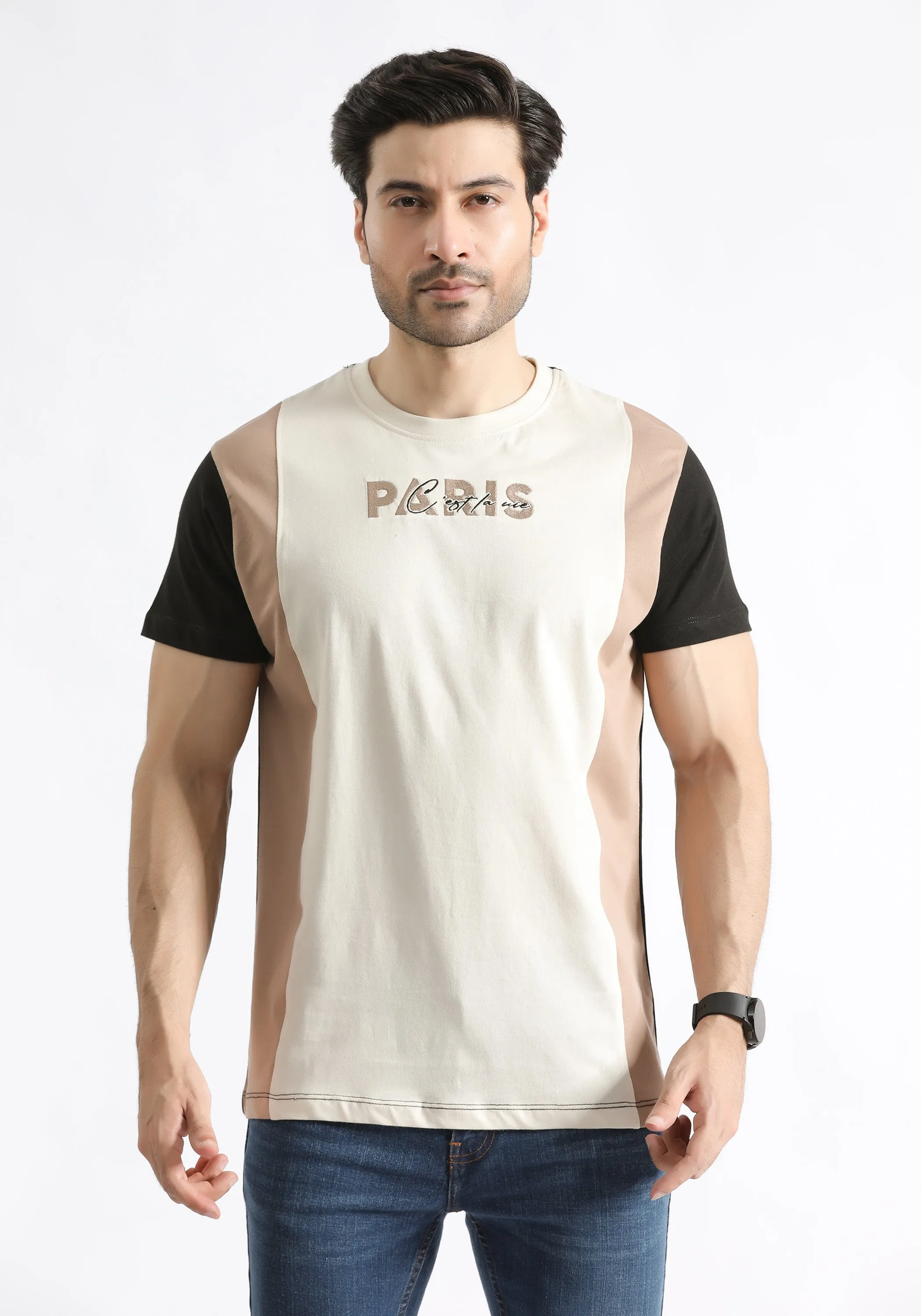 Paris Paneled T-Shirt