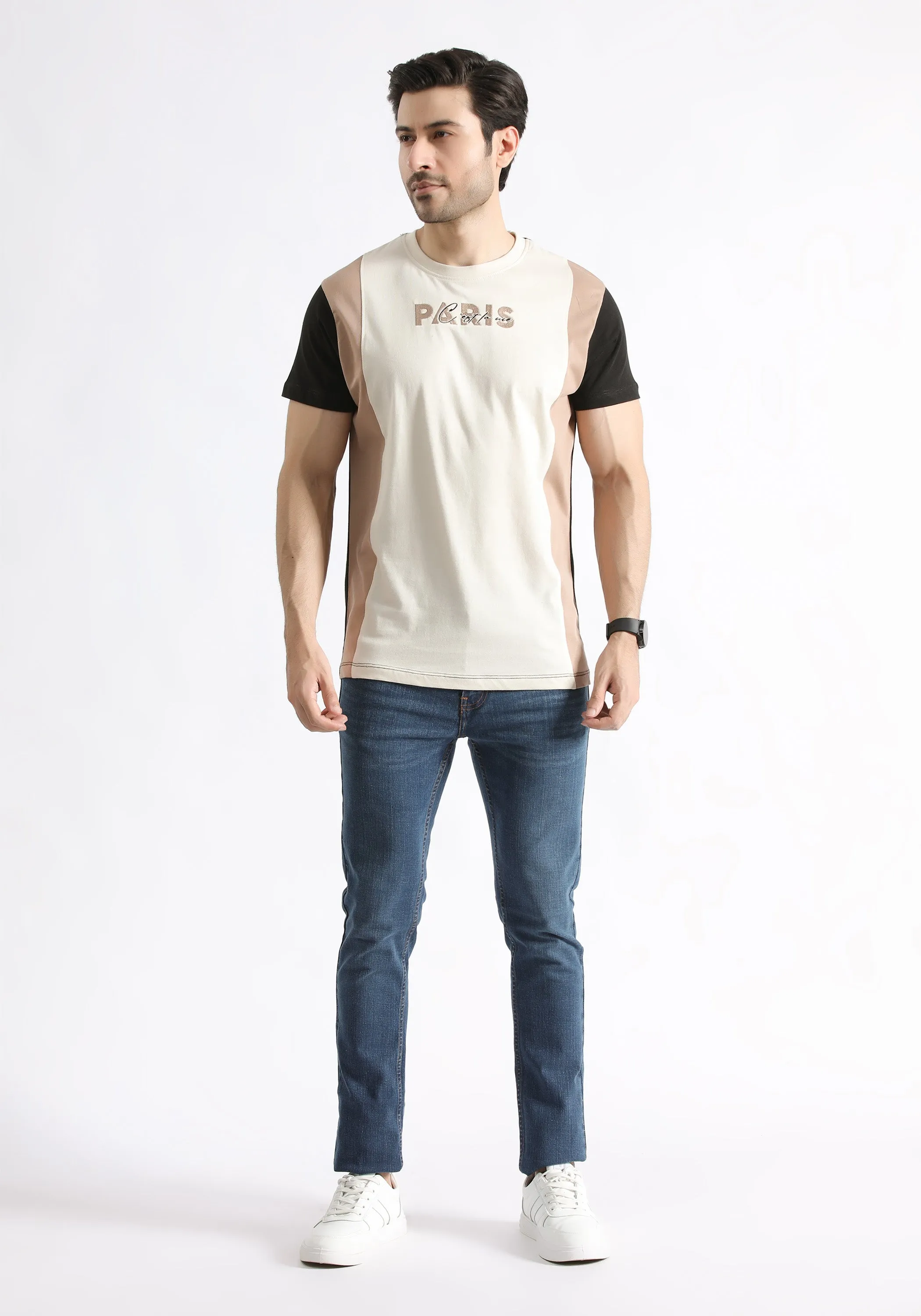 Paris Paneled T-Shirt