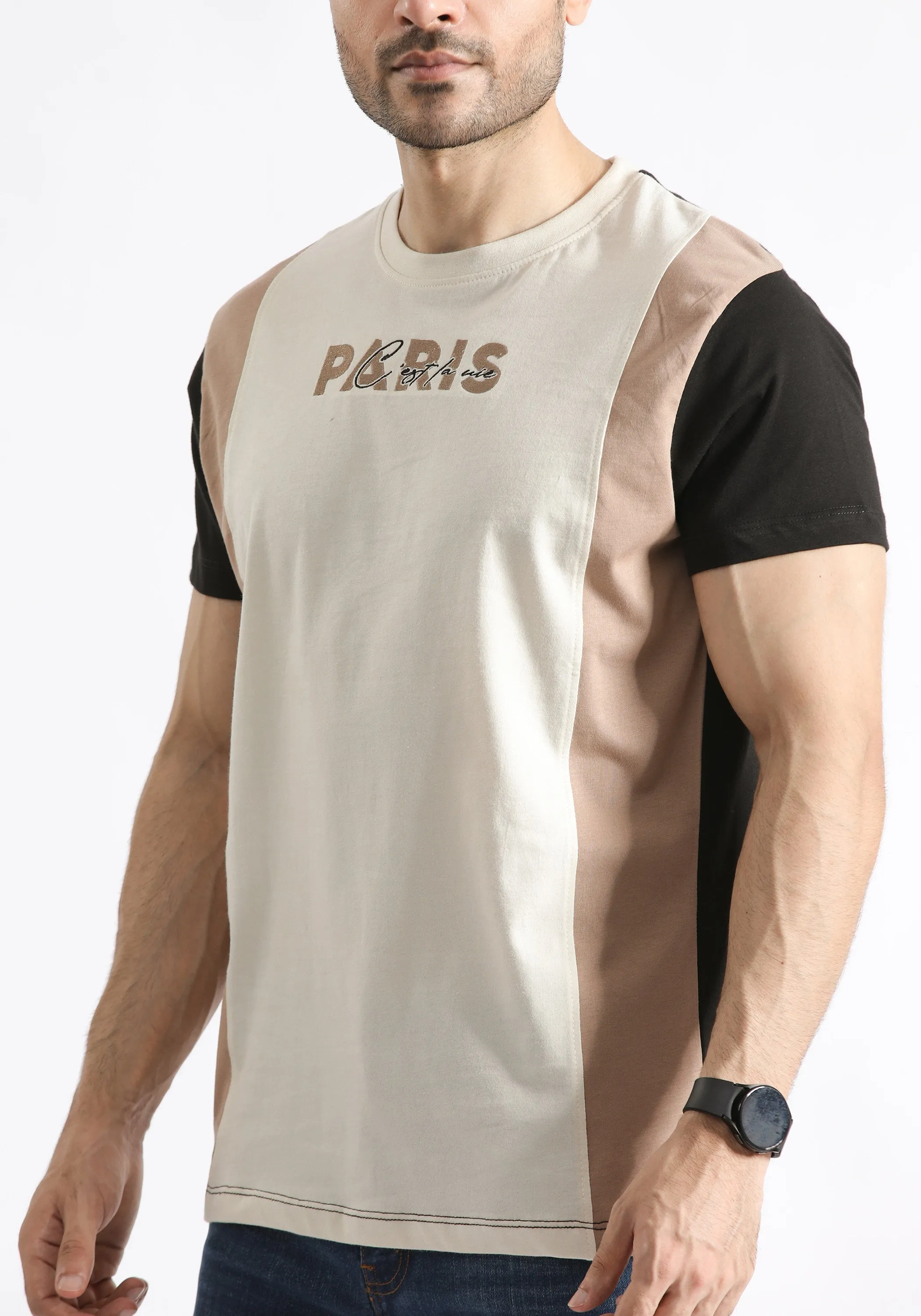 Paris Paneled T-Shirt