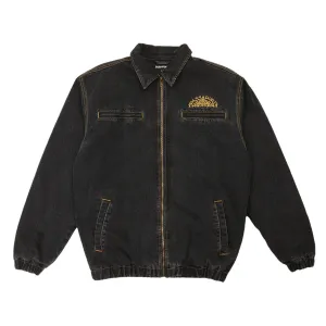 Pass~Port - Vineyard Birds Denim Delivery Jacket Washed Black