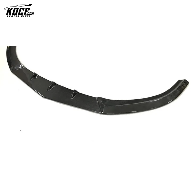 PM style carbon fiber front bumper lip splitter spoiler for Mercedes Benz C63 amg W205 coupe sedan