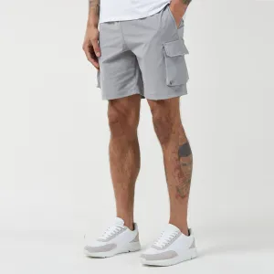 Premium Tech Cargo Short | Ice Grey