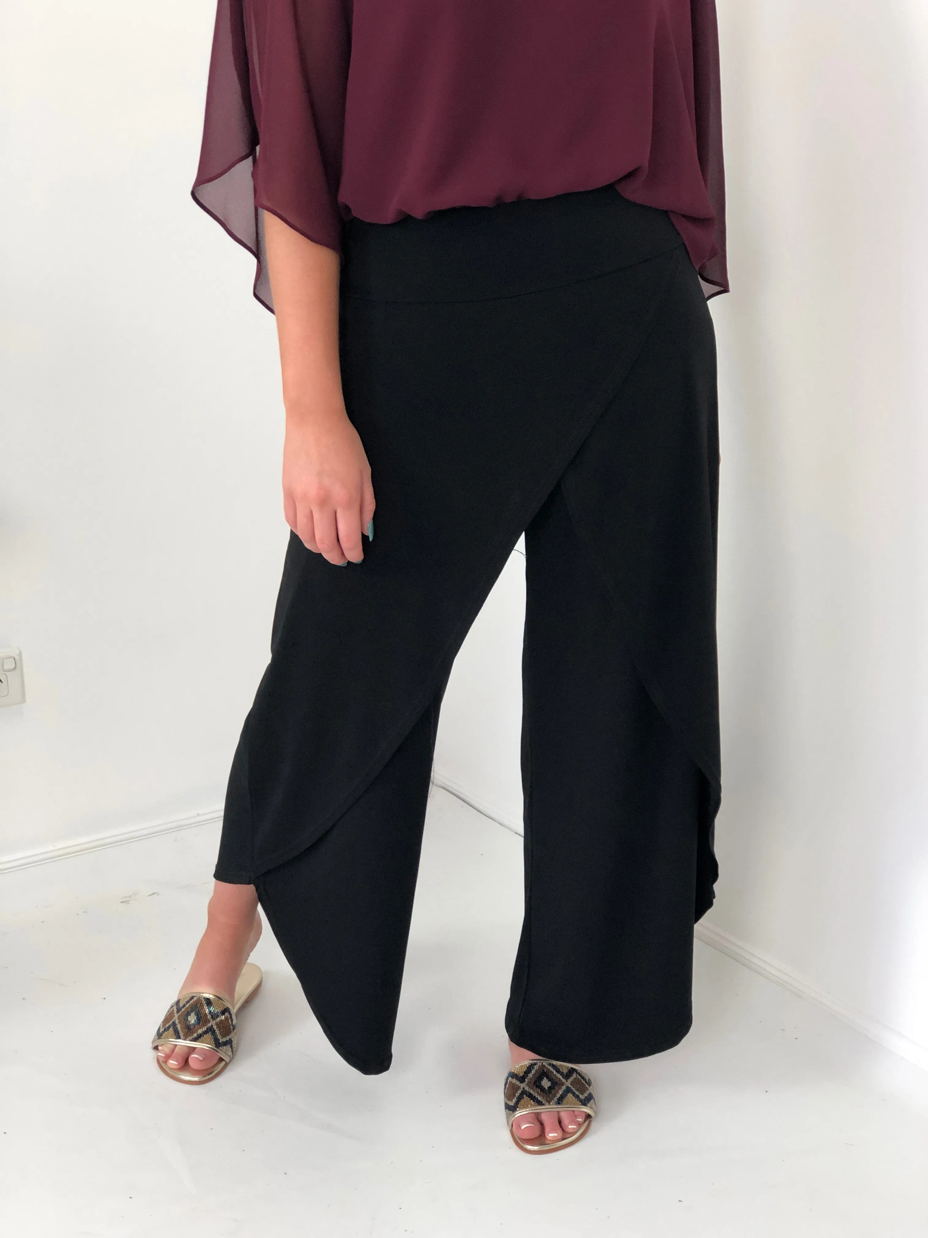 Pyrmont Black Layered Pants