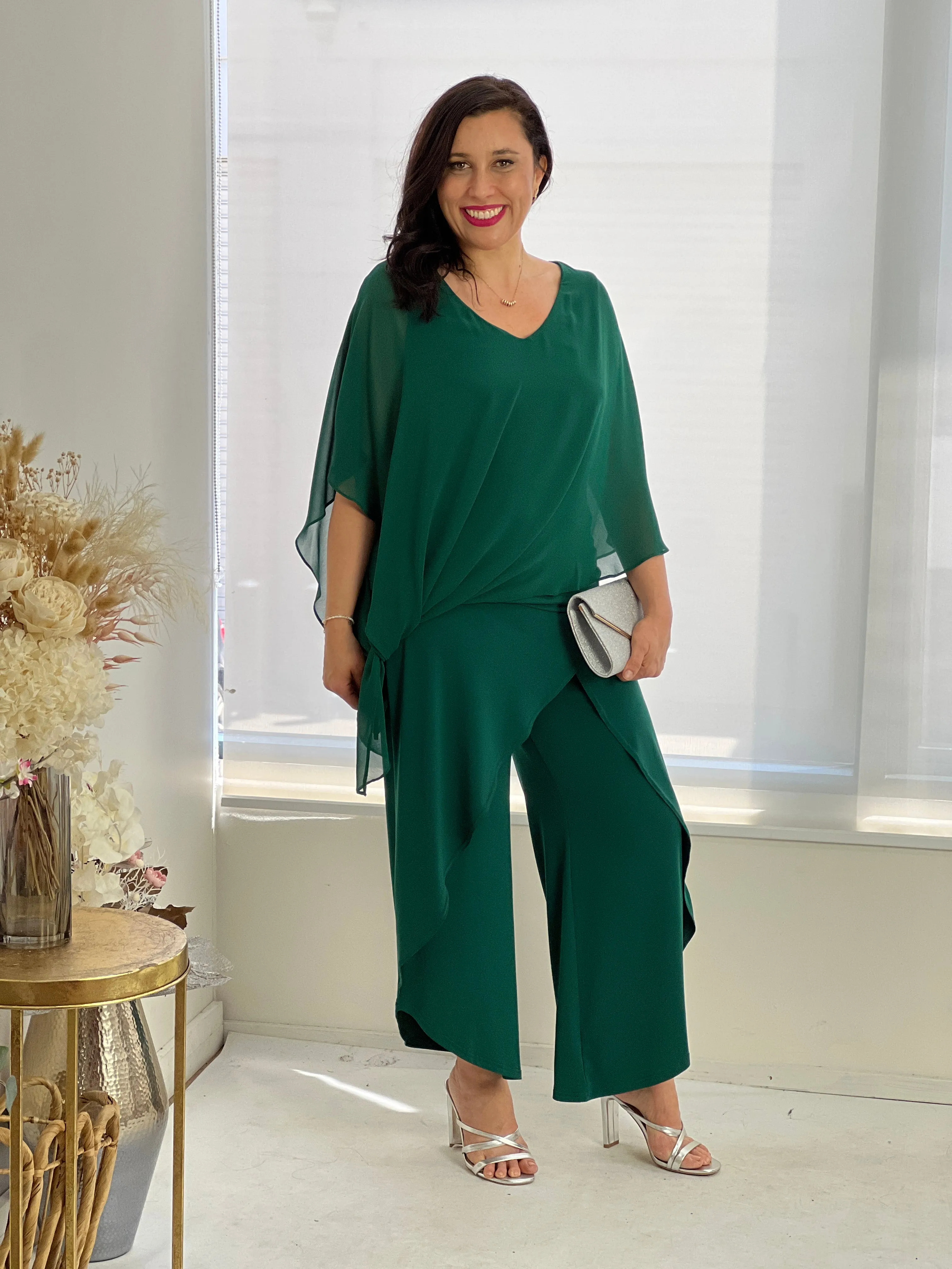 Pyrmont Emerald Layered Pants