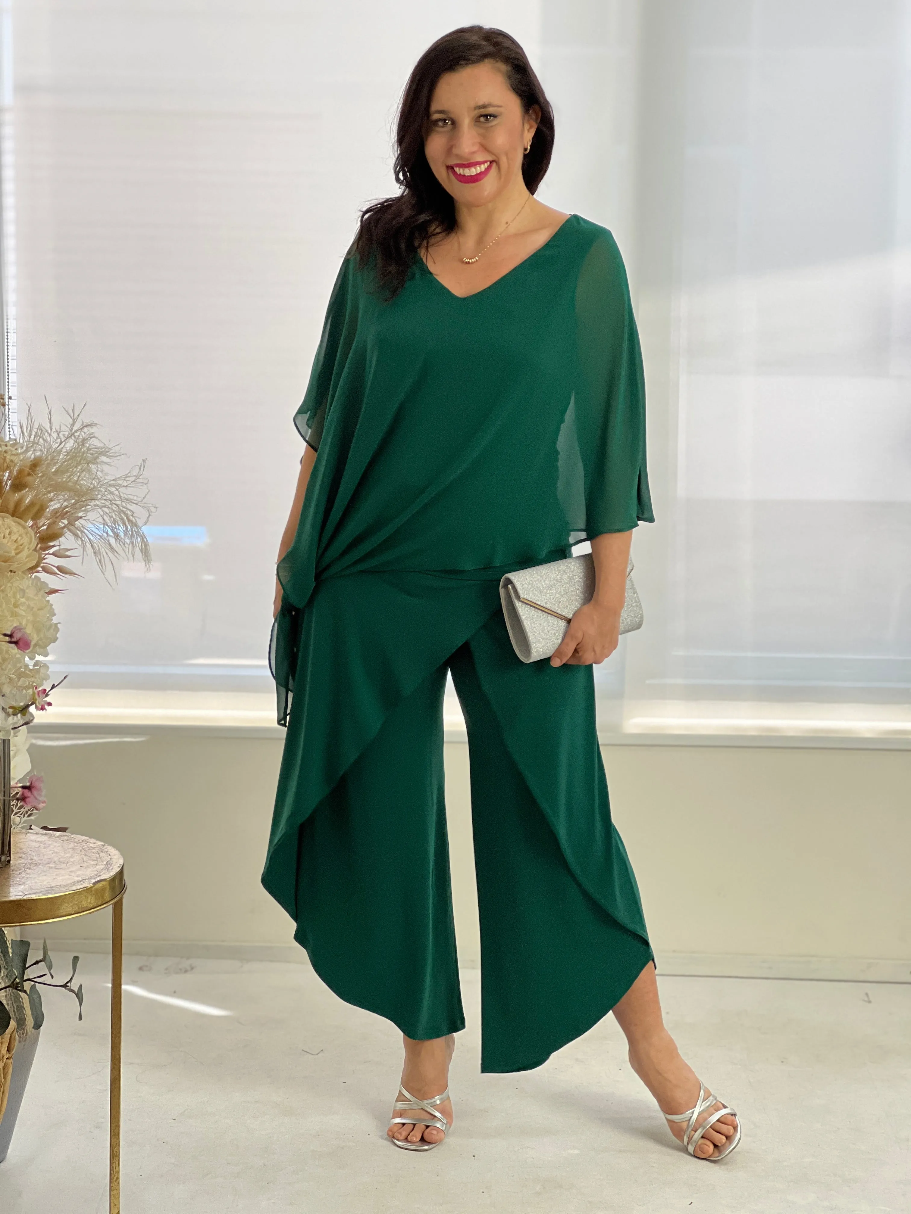 Pyrmont Emerald Layered Pants