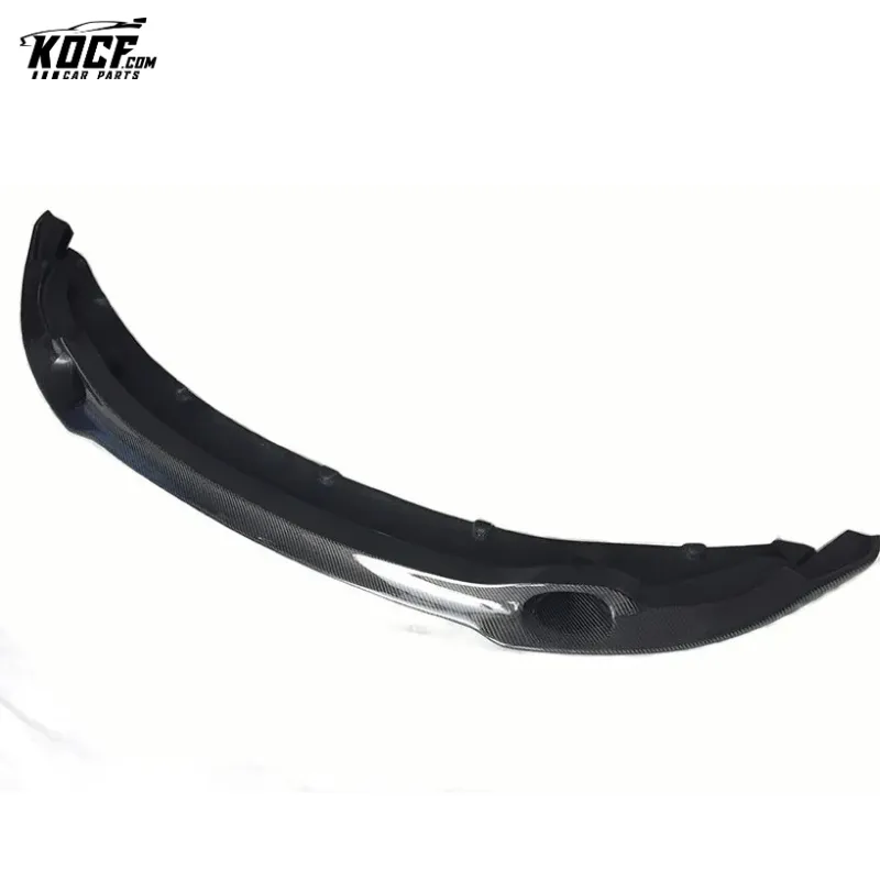 R Style Carbon Fiber Front Bumper Lip Spoiler For BMW 1M E82