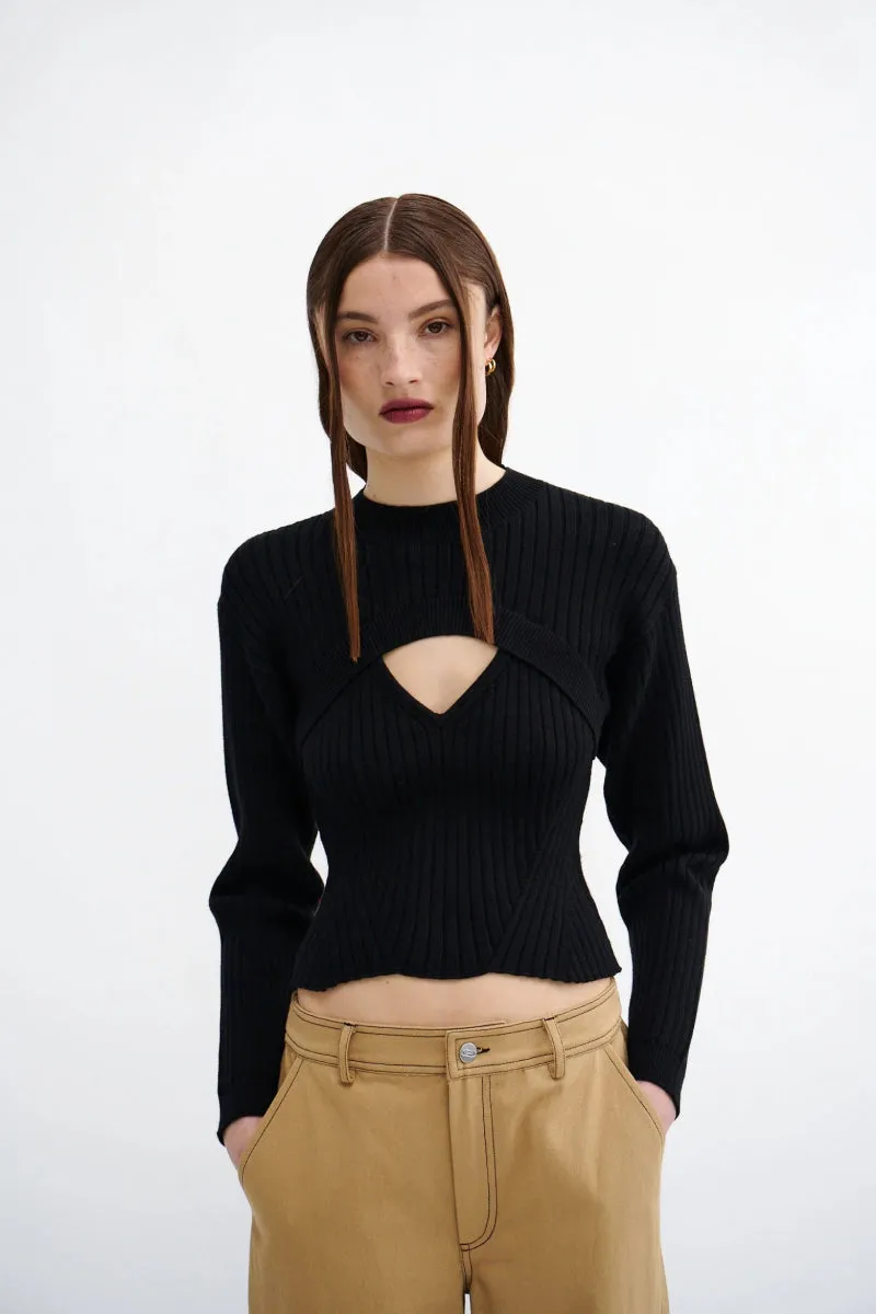 Résumé VivianRS Knit Blouse Black