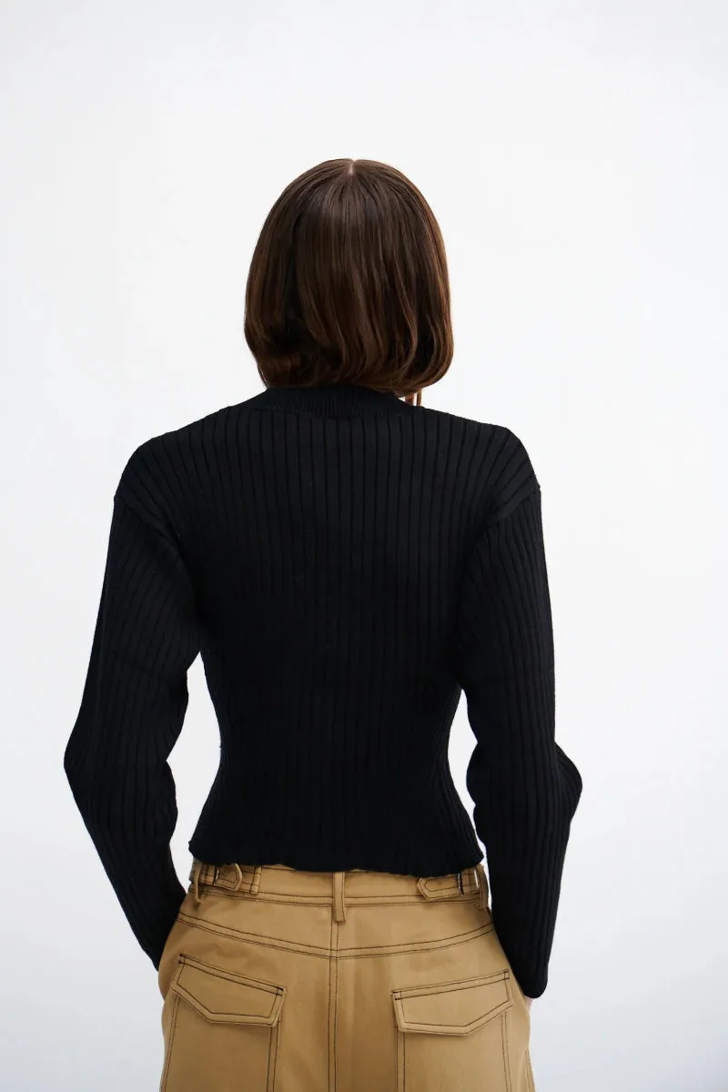 Résumé VivianRS Knit Blouse Black