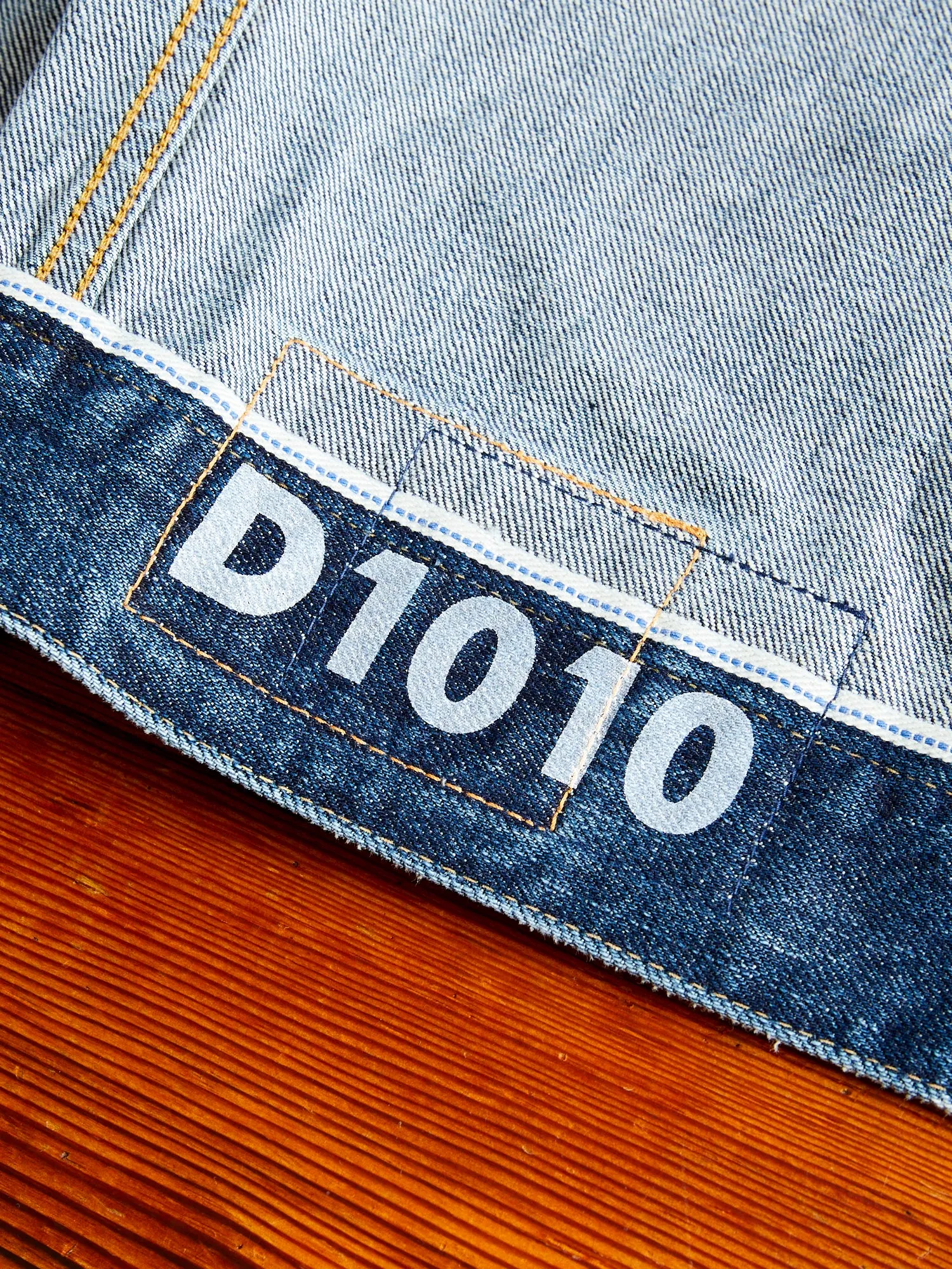 SS 101 Damaged Denim JKT in 1010 Washed Indigo