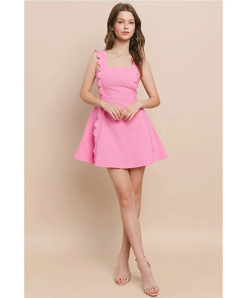 Stay Sweet Scalloped Dress