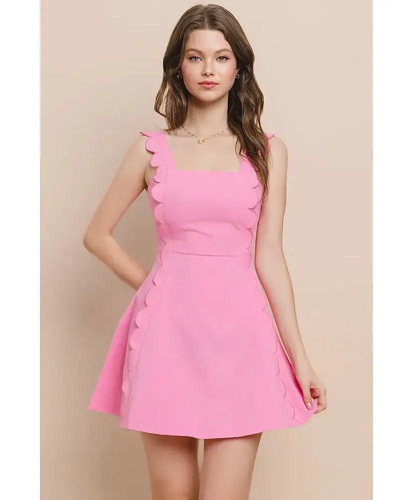 Stay Sweet Scalloped Dress