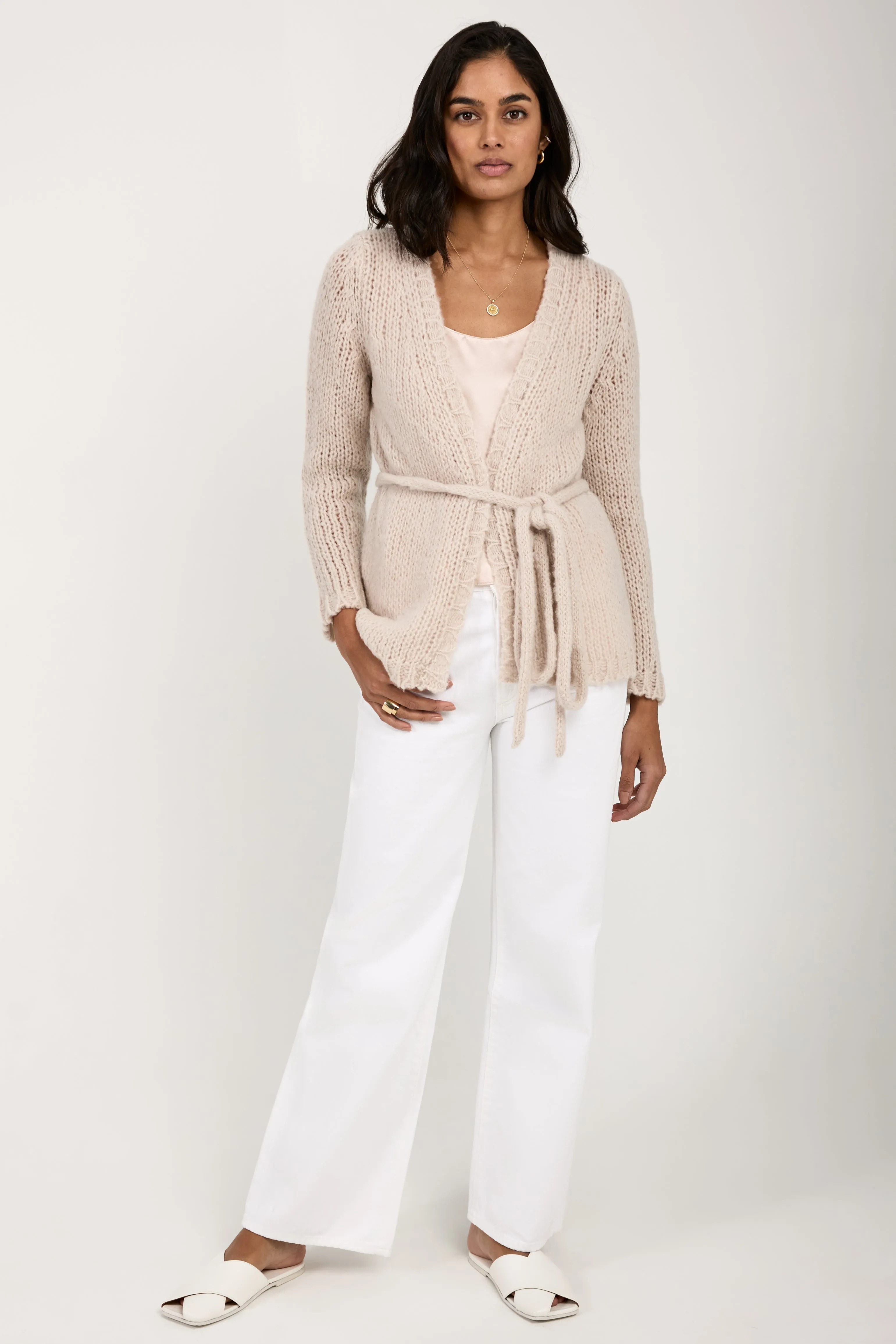 Super Airy Cashmere Cardigan in Sable