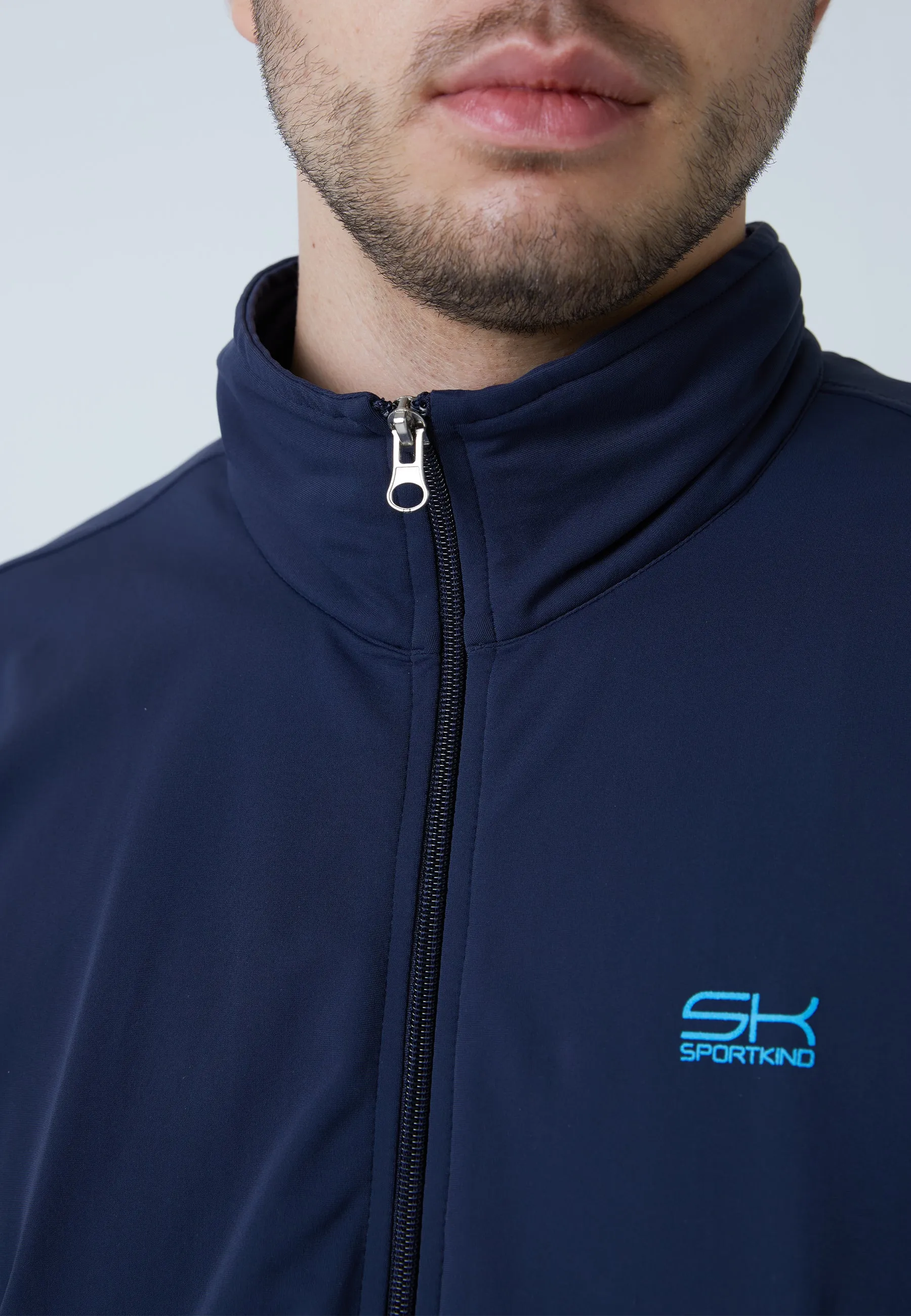 Tennis Jogger Tracksuit Top, navy blue