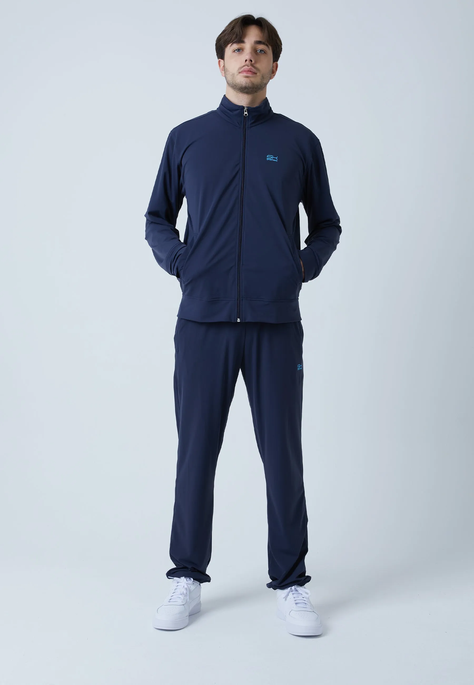 Tennis Jogger Tracksuit Top, navy blue