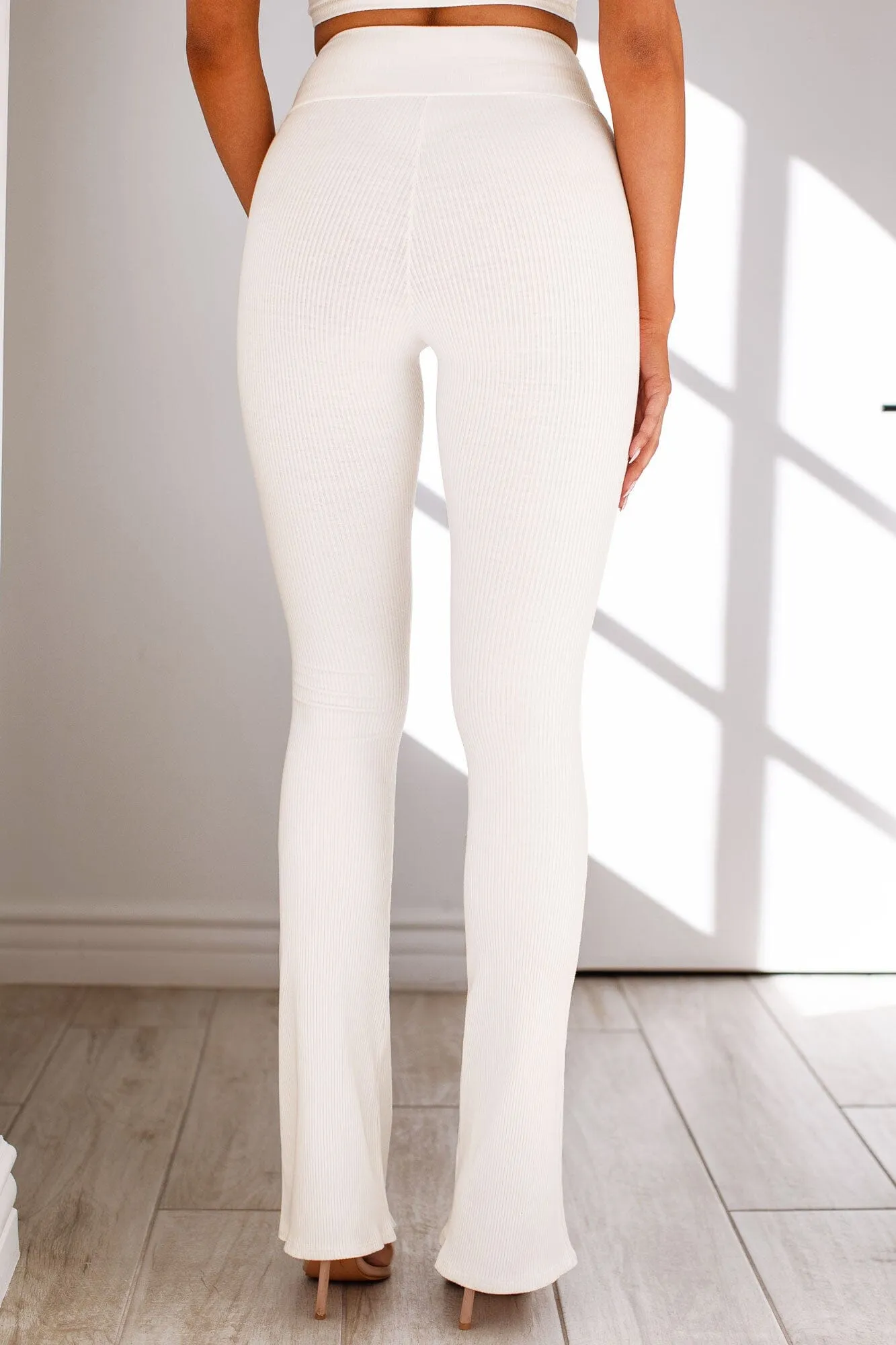 Tiana White Flare Pants