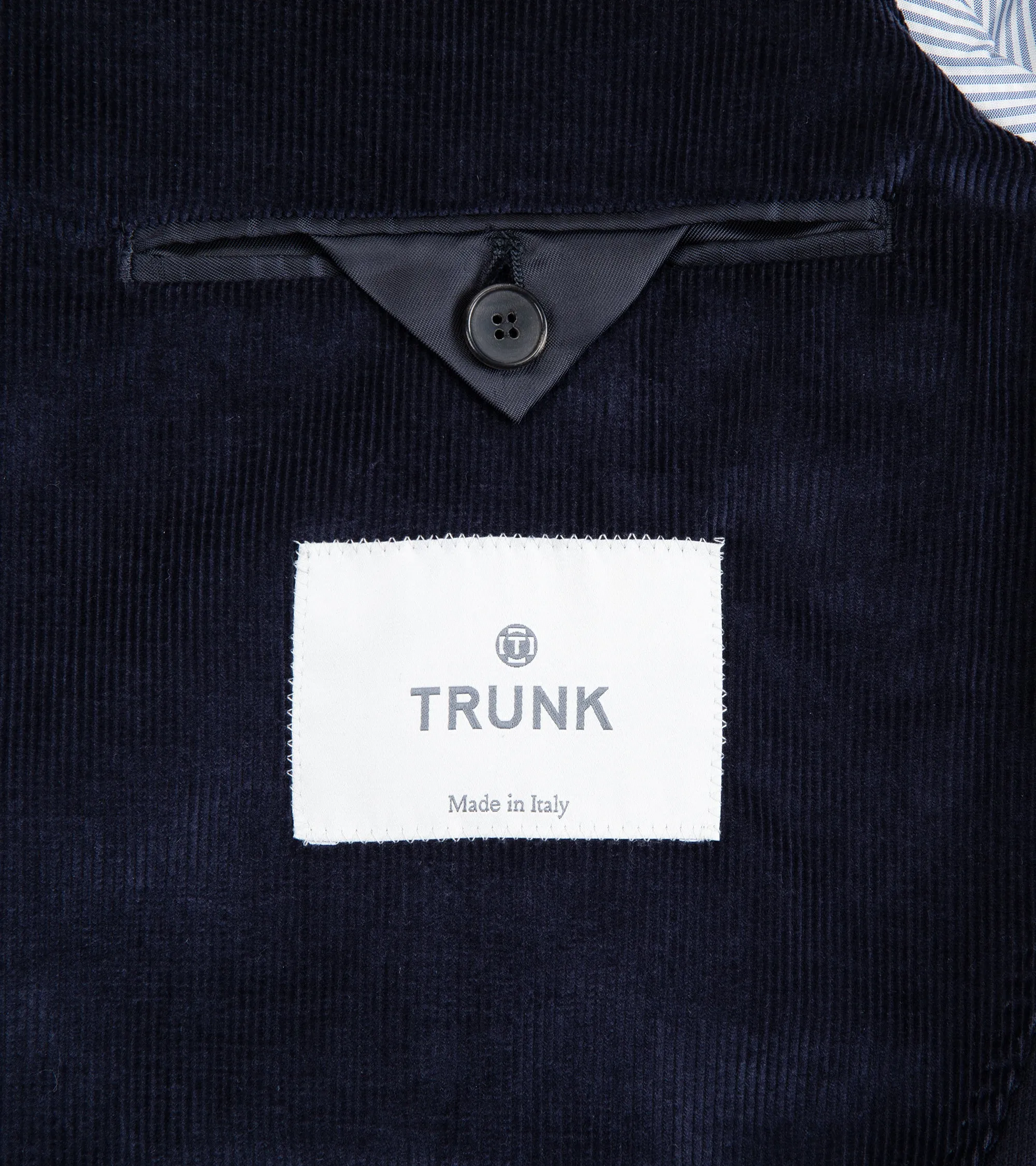 Trunk Wigmore Fine Cotton Corduroy Suit Jacket: Navy