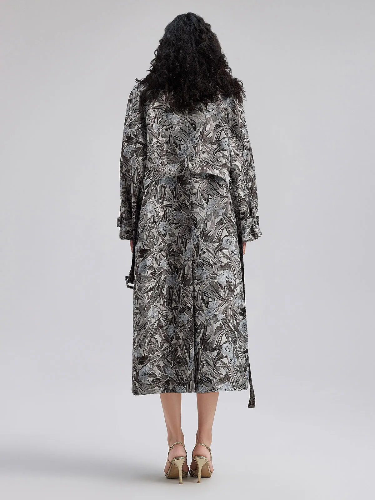 Versatile Printed Long Coat