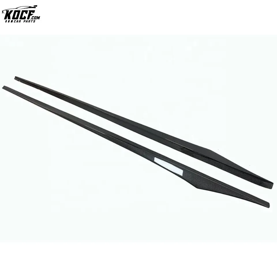 Vor style Carbon Fiber Side Skirts Extensions Add-on for BMW M6 F06 F12 F13